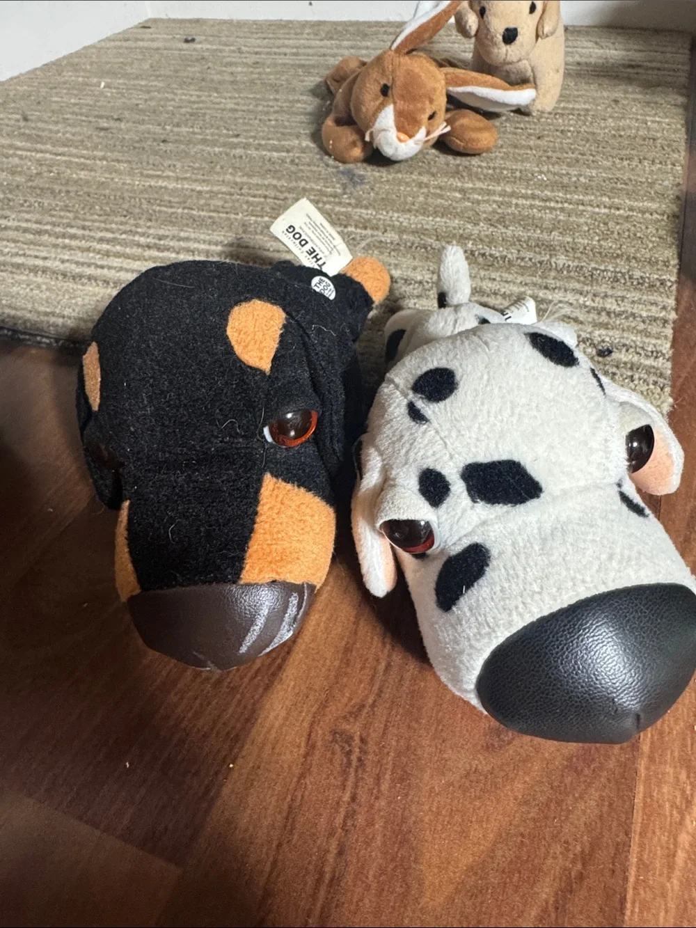 GANZ Plush Small Pet Toy Assortment - Orange, Black, White, Brown, Tan, Blue